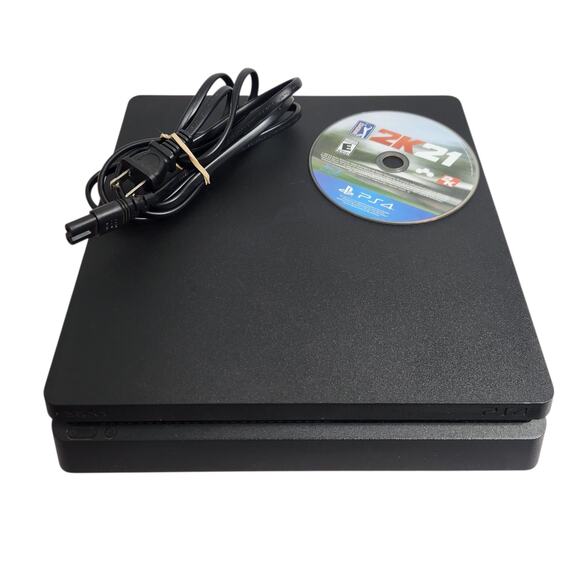 SONY PLAYSTATION PS4 SLIM 1TB GAMING CONSOLE 2K 21 GAME BUNDLE TESTED WORKS - Picture 1 of 9